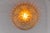 Mid-Century Modern Amber Bubble Cut Glass Flush Mount, 1960s For Sale - Image 4 of 9
