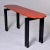 Mid Century Cidue of Italy Console With Lacquered Cinnabar Color Top For Sale - Image 12 of 13