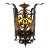 1920’s Cast Brass Decorative Gothic Revival Fixture For Sale