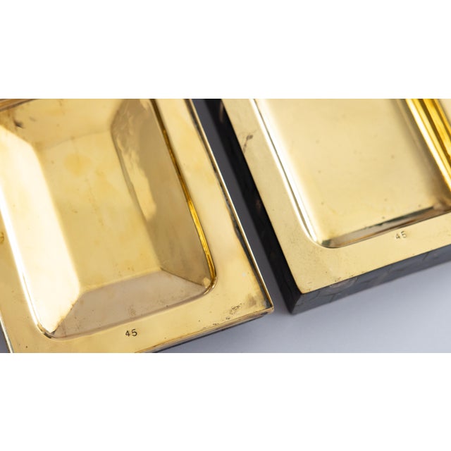 Art Deco English Horn and Gilt Brass Box For Sale - Image 9 of 12