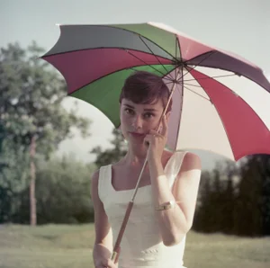Audrey Hepburn' Contemporary Archival Color Photograph Print From the Original Negative by Getty- 16x16
