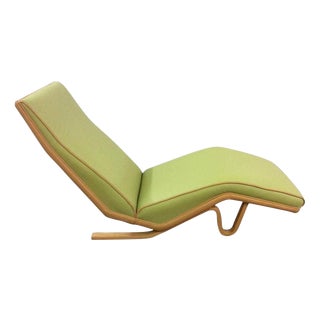 Mid-Century British Leather Chaise Lounge by Andrew J. Milne, 1950 For Sale