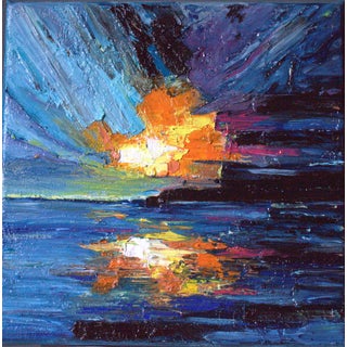 Natalia Vypritskaia, Sunset, Oil on Canvas For Sale