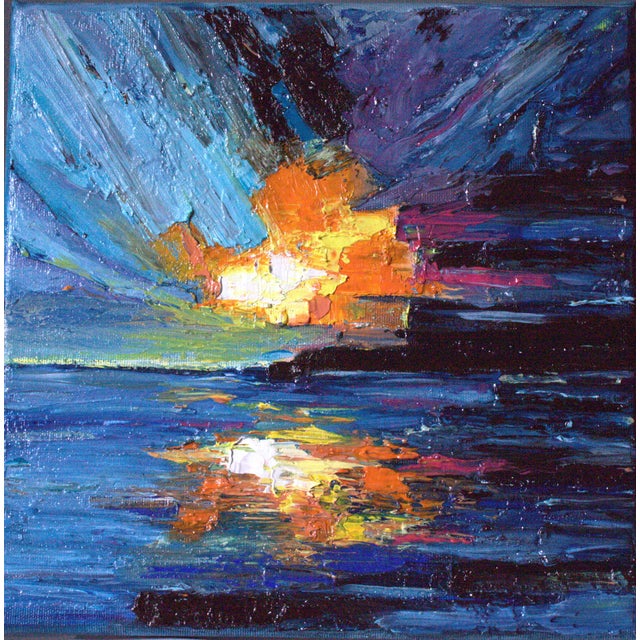 Natalia Vypritskaia, Sunset, Oil on Canvas For Sale