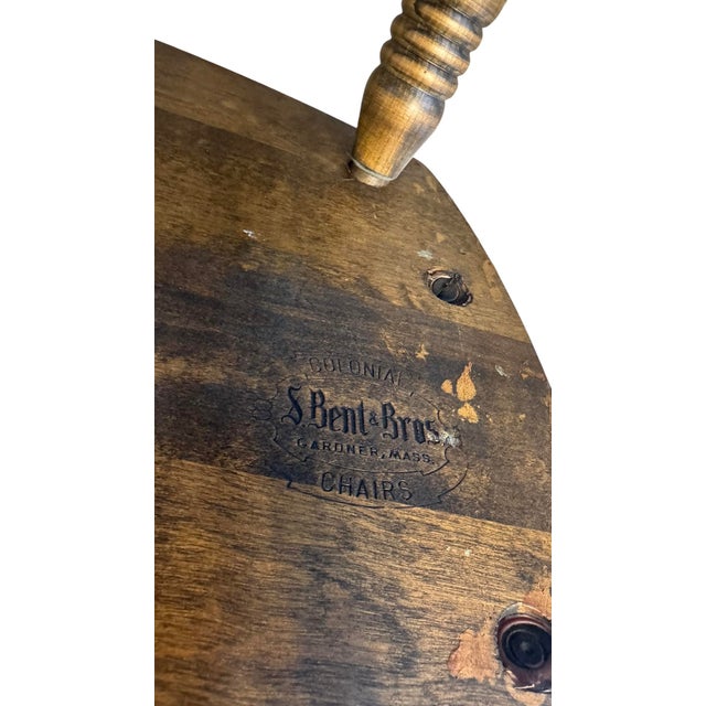 Mid 20th Century S. Bent and Brothers Hitchcock Style Rocker For Sale - Image 11 of 12
