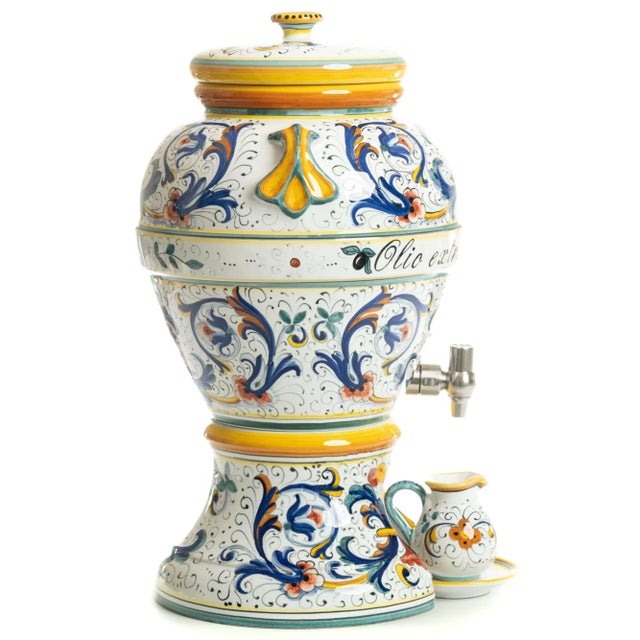 Traditional Beverage & Olive Oil Dispenser, Ricco Deruta For Sale - Image 3 of 6