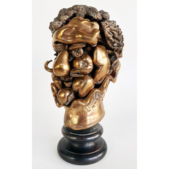 1970s 1970s Miguel Ortiz Berrocal Sculpture "Homage to Arcimboldo" Signed, #601 Edition 100 For Sale - Image 5 of 14