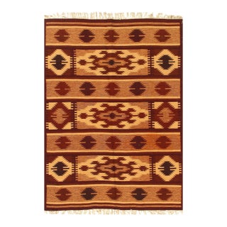 Brown Fine Hand Knotted Sami Vintage Nw Rug 4'8'' X 6'5'' For Sale