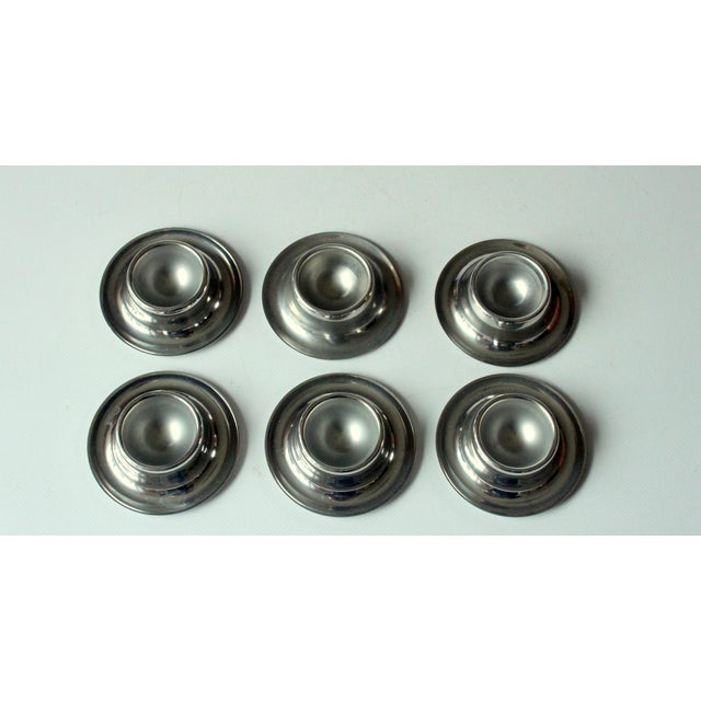 Stainless steel egg cups - set of 6 - Vintage from the 60s - in excellent vintage condition each diameter 3.54" - height...