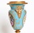 Turquoise Antique Gilt Bronze Mounted Blue-Ground Jacob Petit Handled Urn, Ca. 1834 For Sale - Image 8 of 12