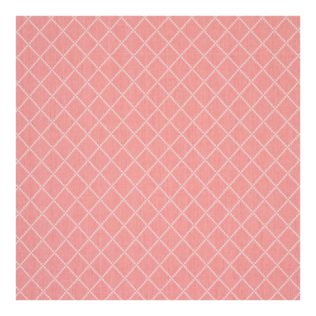 Schumacher Liam Fabric in Coral For Sale