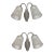 A Pair of French Art Deco Wall Sconces by Marcel Hudry & Muller Freres 1920s France For Sale