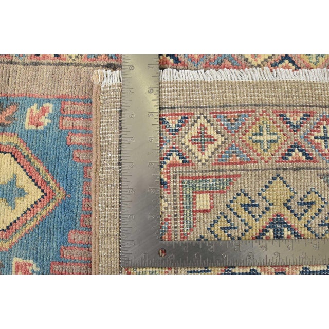 Caucasian 6’7” X 9’8” Brown Wool Tribal Hand-Knotted Oriental Rug For Sale - Image 12 of 12