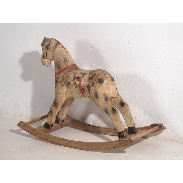 Antique French Rocking Horse, 1920 For Sale - Image 11 of 15