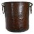 Large Antique Early 19th Century Hand-Hammered Copper Planter with Forged Iron Handles, Italy For Sale
