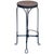 Early 20th Century Late Victorian Ice Cream Parlor Oak & Iron Bar Stool For Sale - Image 4 of 7