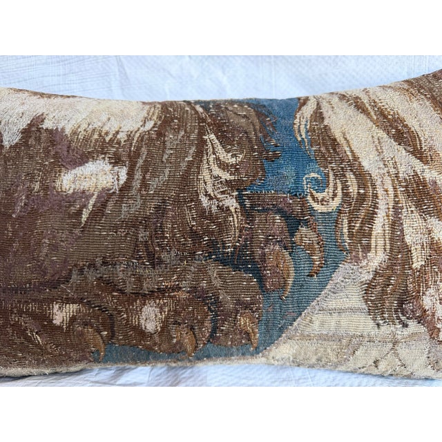 16th Century Brussels Tapestry Pillow With Flowing Renaissance Motif For Sale In Los Angeles - Image 6 of 7