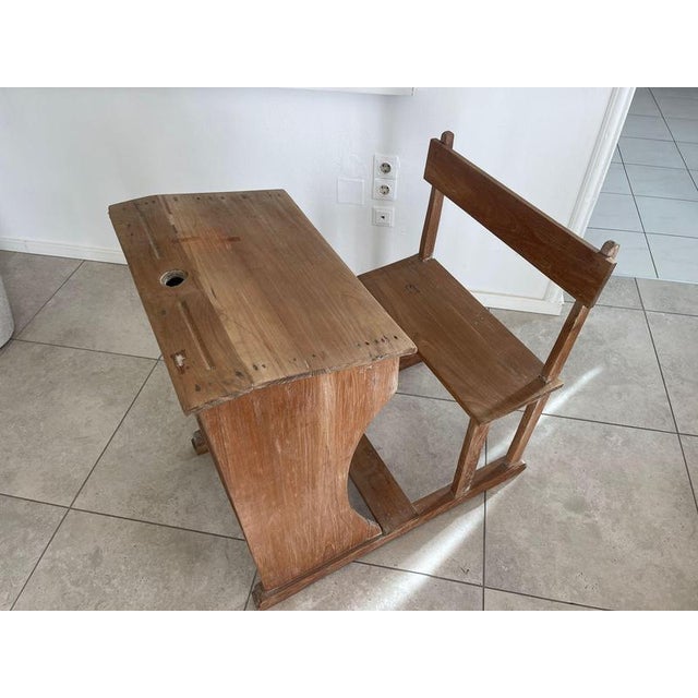 Children's School Bench in Pine For Sale - Image 6 of 8