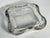 Large and heavy crystal glass ashtray Catchall.