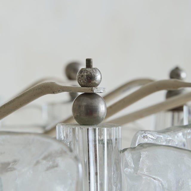 1960s 1960s Italian Murano Glass Chandelier Attributed to Toni Zuccheri for Venini For Sale - Image 5 of 11