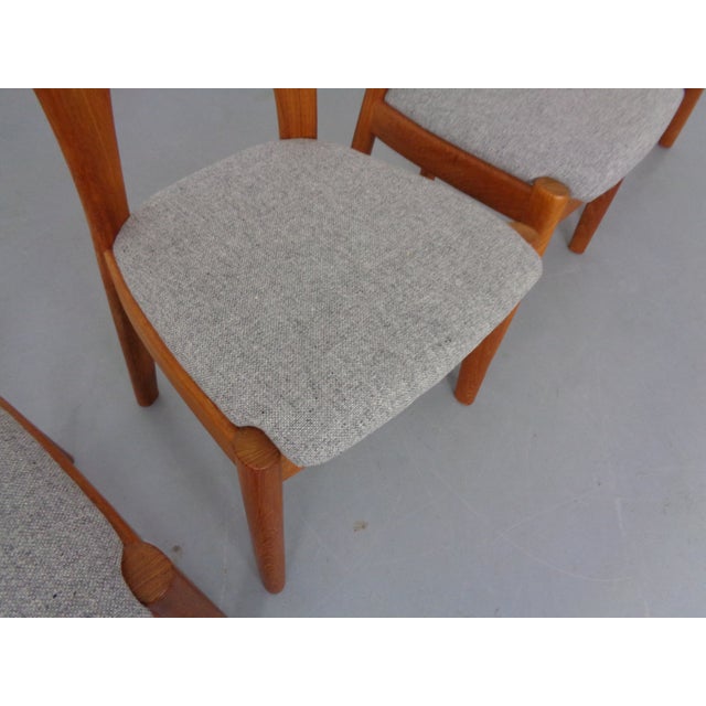 Vintage Morten Dining Chairs in Teak by Niels Koefoed for Hornslet Møbelfabrik, 1970s, Set of 4 For Sale - Image 14 of 16