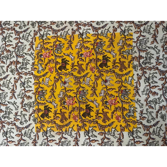 HERMES CHASSE en INDE Silk scarf Duchene Michel 2008 For Sale - Image 10 of 13