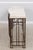French Style Iron & Steel Base Stone Top Console Table For Sale - Image 4 of 15