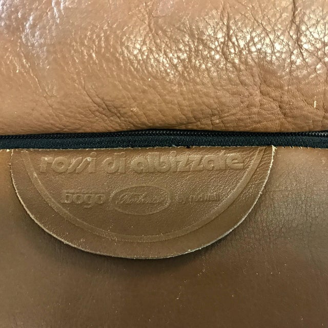 Rossi di Albizzate Suede Leather Daybed Signed by Rossi Di Albizzate For Sale - Image 4 of 9