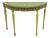 Adams Paint Decorated 1/2 Round Console Table For Sale