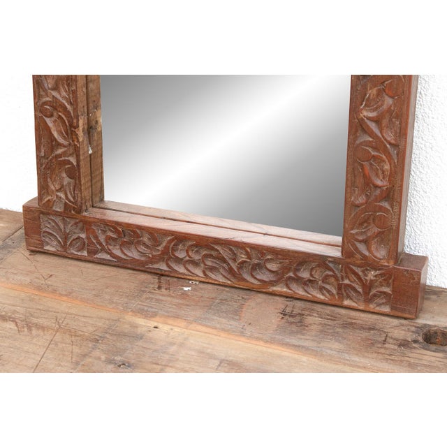 Royal Elephant High-Relief Carved Mirror For Sale In Los Angeles - Image 6 of 9