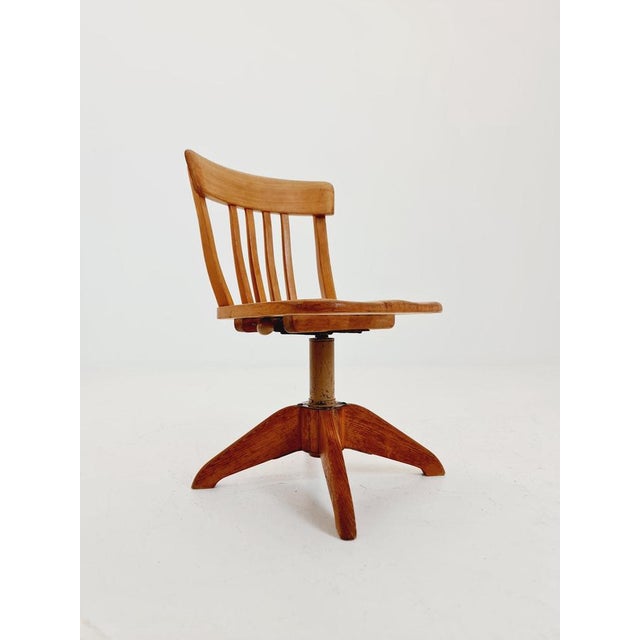 Bauhaus Swivel Office Chair in Wood by Sedus, 1930s For Sale - Image 10 of 18