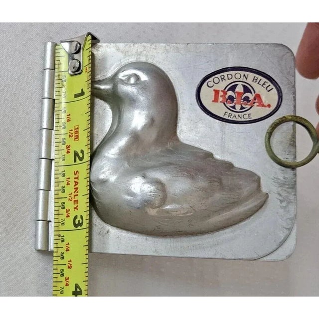 Silver Vintage B.I.A. Cordon Bleu Duck Chocolate Soap or Candle Mold Made in France For Sale - Image 8 of 8