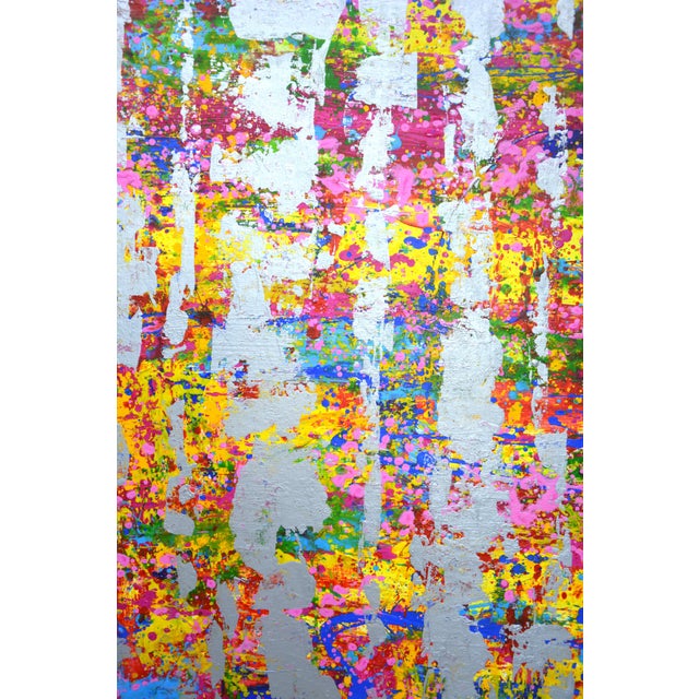 Early 21st Century Expression With Silver 3.Modern Original Hand Painting. For Sale - Image 5 of 10