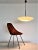 Large Italian Opaline Glass and Brass Pendant Light from Stilnovo, 1970s For Sale - Image 11 of 13