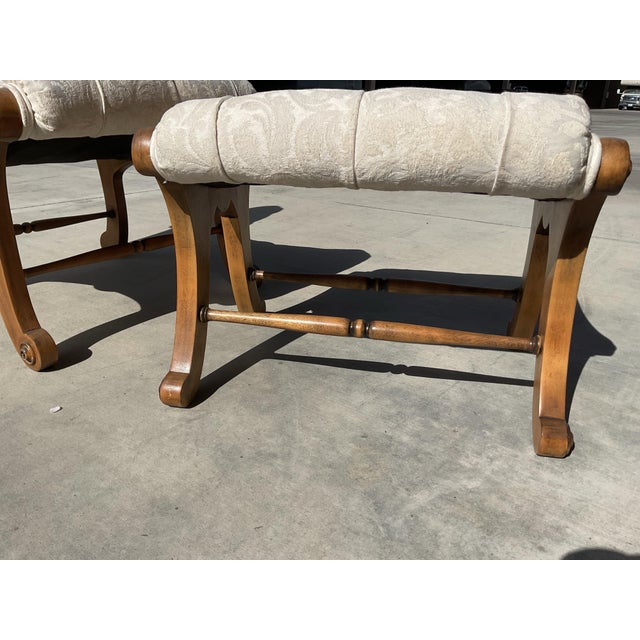 Mid-Century Japanese Showa Era "Obi" Slipper Chair & Ottoman - 2 Piece Set For Sale - Image 9 of 15