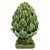 This pair of delightful majolica faience ceramic artichokes each stand at ten inches tall x six inches diameter. Making...