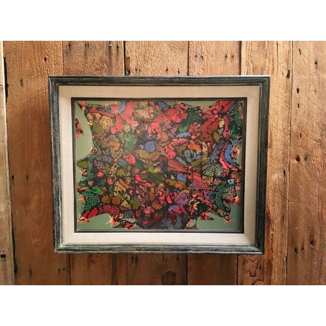 This abstract painting on board was a gift to friends Ed and Diane in 1985. Born in Philadelphia, PA on April 27, 1907. By...