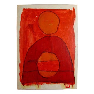 Salvatore Travascio, Intersections 1, Oil on Paper, 2010s For Sale