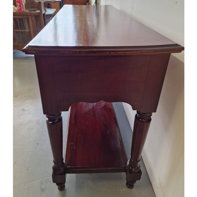 English Mahogany Console Table For Sale - Image 4 of 6