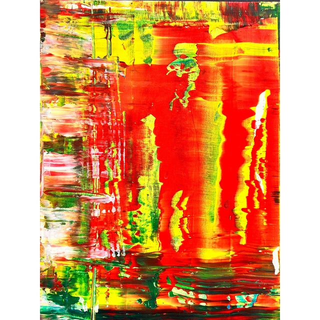 Flames of Passion Abstract Expressionism Acrylic Painting by Shabs Beigh For Sale - Image 6 of 8