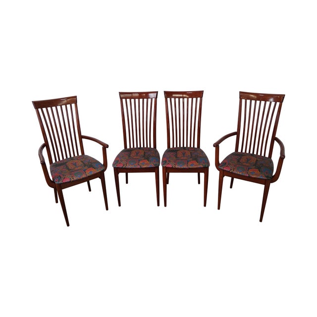 MidCentury Italian Spindle Back Dining Chairs Set of 4 Chairish