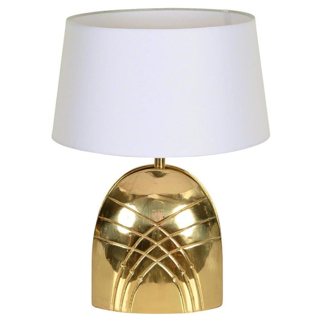 Large Vintage Italian Brass Table Lamp by Paolo Piva, 1970s For Sale - Image 16 of 16
