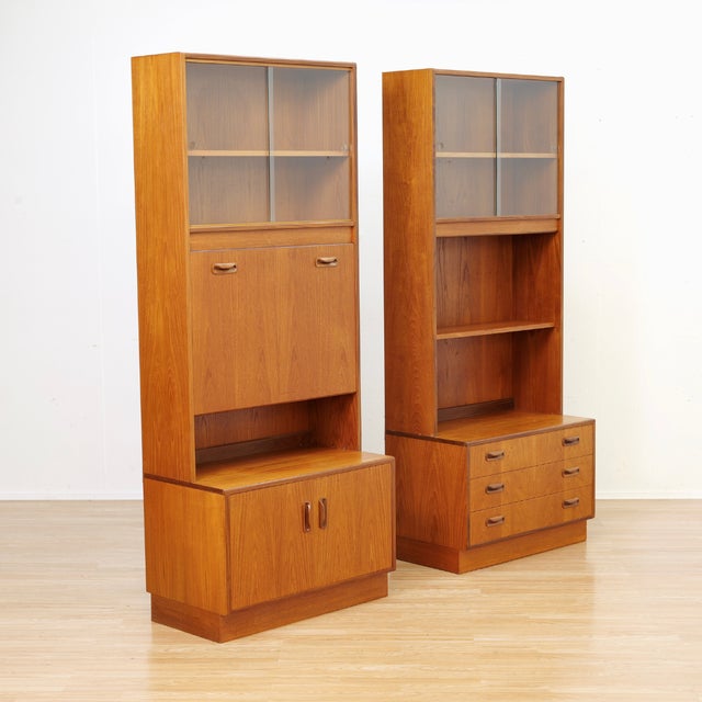 1960s Mid Century G Plan Teak Bookcase Wall Unit, A Pair For Sale - Image 15 of 15
