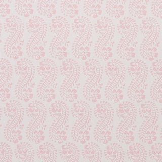 Sample - Schumacher x Molly Mahon Lani Wallpaper in Pink For Sale