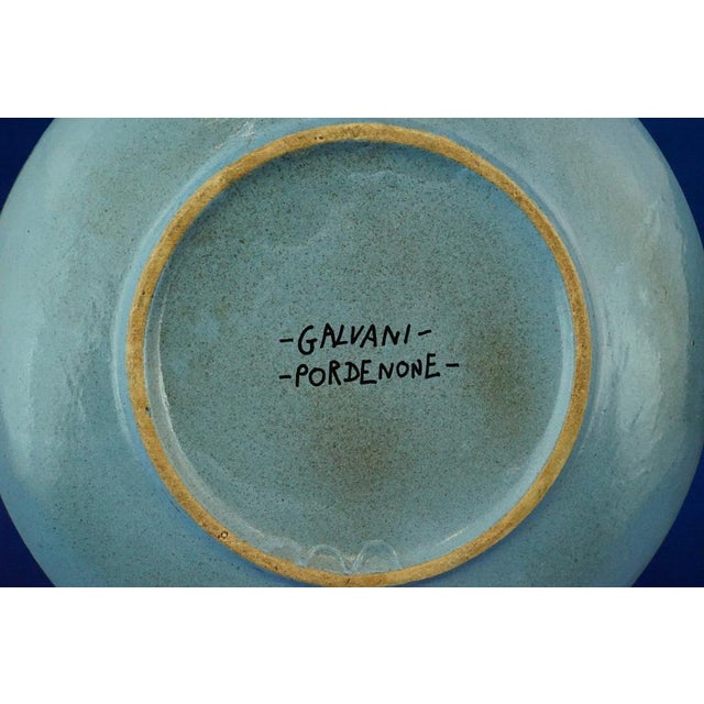 Vintage Futurist-Style Maiolica Plates by Galvani, Pordenone, Italy, 1930s, Set of 4 For Sale - Image 16 of 17