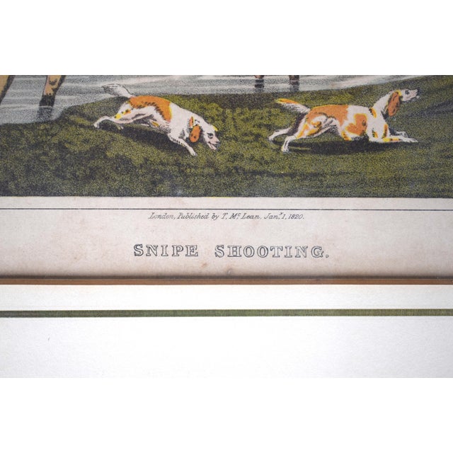 Snipe Shooting 1820 Chromolithograph by Henry Alken For Sale - Image 4 of 5