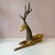 Art Deco Vintage Extra Large Brass Deer Statue For Sale - Image 3 of 11