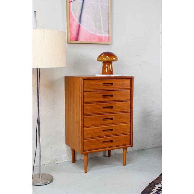 Danish Chest of Drawers in Teak, 1980s For Sale - Image 6 of 14