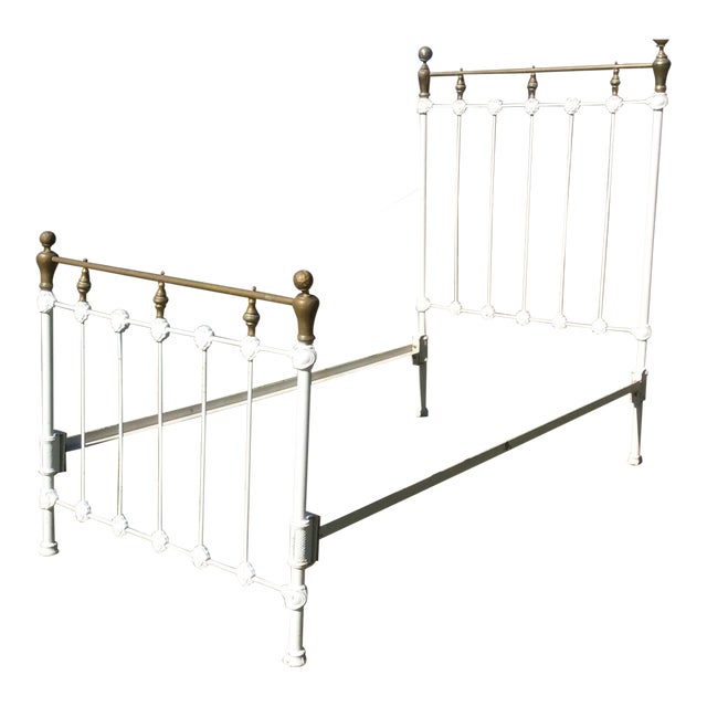 Antique Brass & Iron Bed Chairish