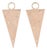 Nina Wynn Earring Enhancer Charms 18k Gold Diamonds Triangle Drops, 2 Pieces For Sale